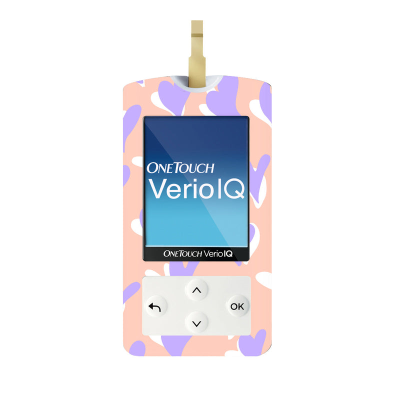 Lavender Love for OneTouch Verio IQ Glucometer Lavender Love for OneTouch Verio IQ Glucometer