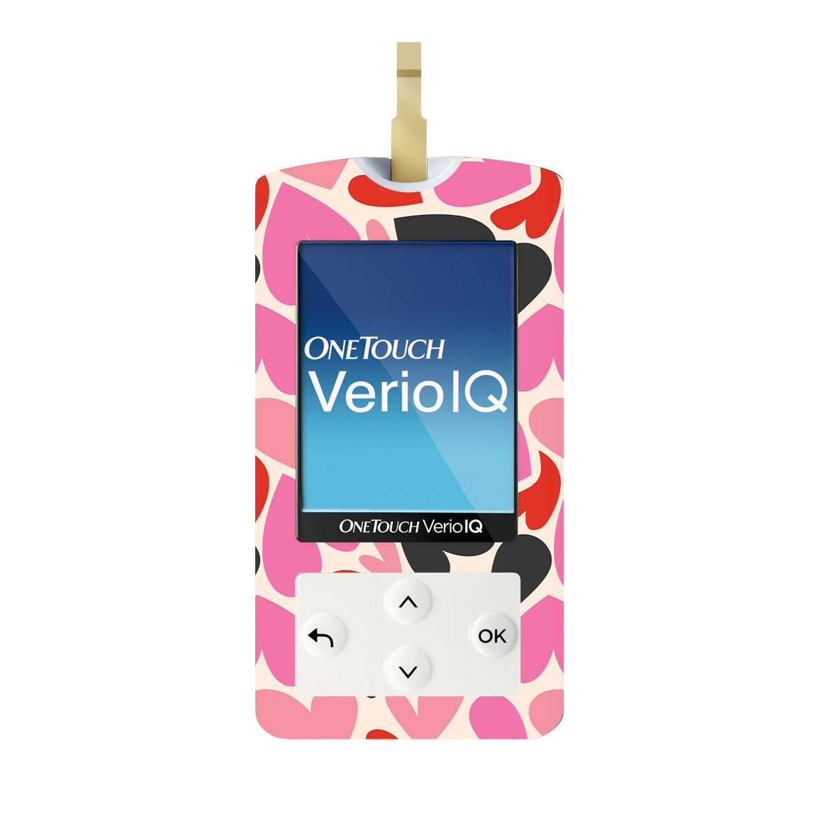 Heartbreaker OneTouch Verio IQ Glucometer Sticker - Pump Peelz Heartbreaker OneTouch Verio IQ Glucometer Sticker - Pump Peelz