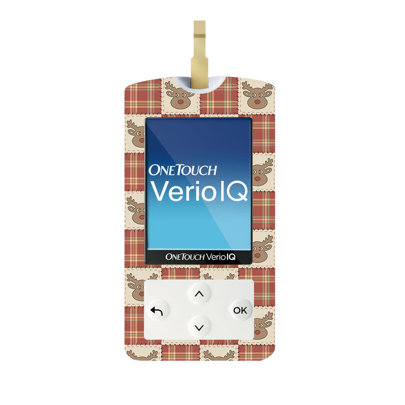 Rustic Reindeer OneTouch Verio IQ Glucometer Sticker - Pump Peelz Rustic Reindeer OneTouch Verio IQ Glucometer Sticker - Pump Peelz