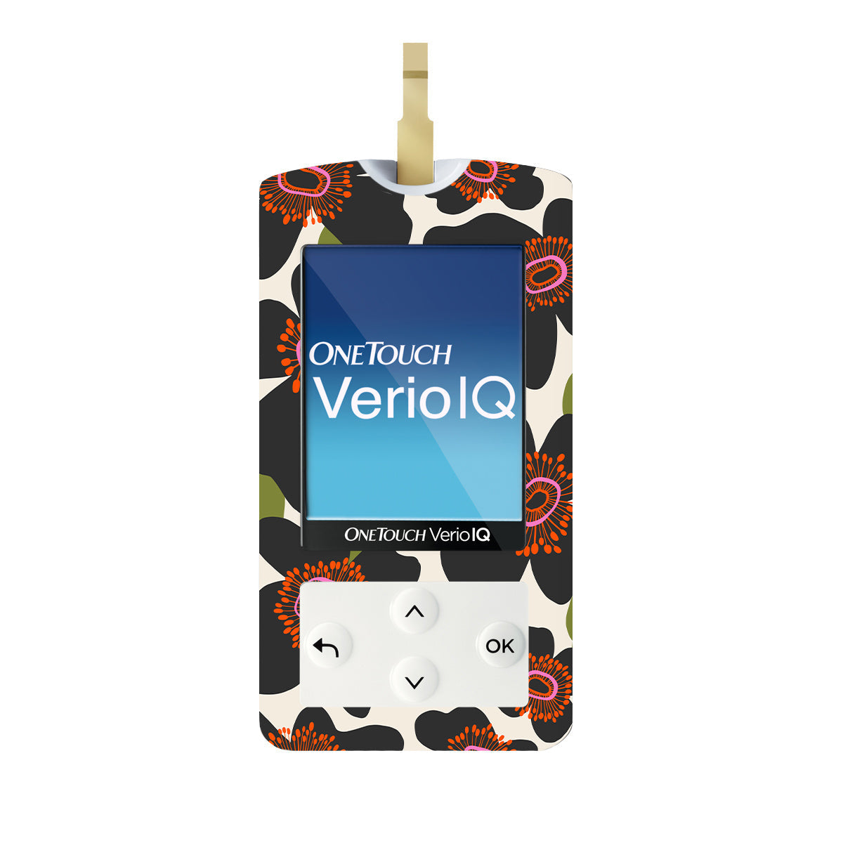 Petal Crush OneTouch Verio IQ Glucometer Sticker - Pump Peelz Petal Crush OneTouch Verio IQ Glucometer Sticker - Pump Peelz