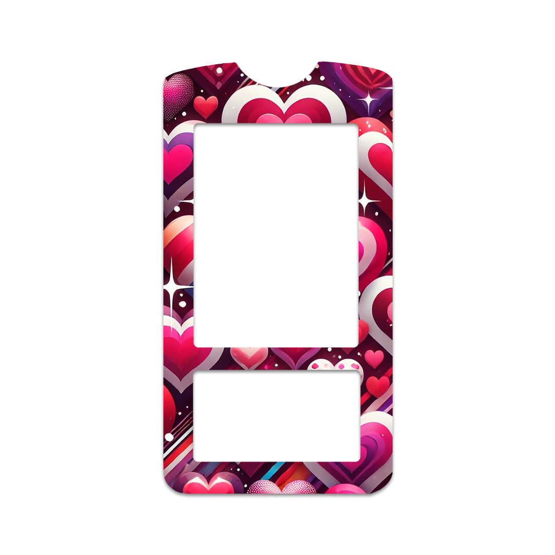 Sparkly Hearts for OneTouch Verio IQ Glucometer Sparkly Hearts for OneTouch Verio IQ Glucometer