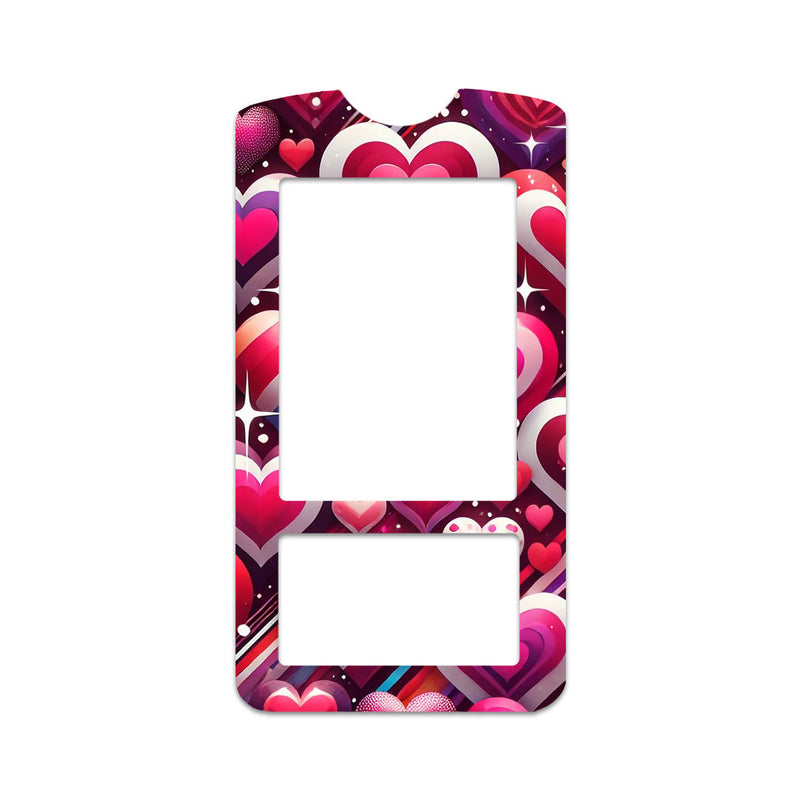 Sparkly Hearts for OneTouch Verio IQ Glucometer Sparkly Hearts for OneTouch Verio IQ Glucometer