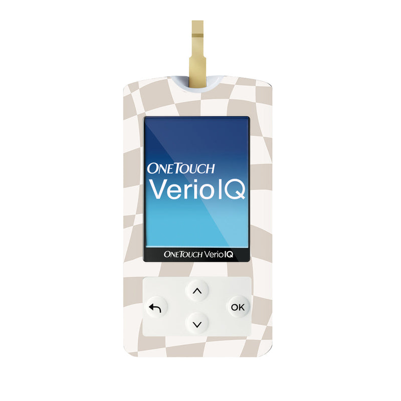 Creamy Check OneTouch Verio IQ Glucometer Sticker - Pump Peelz Creamy Check OneTouch Verio IQ Glucometer Sticker - Pump Peelz