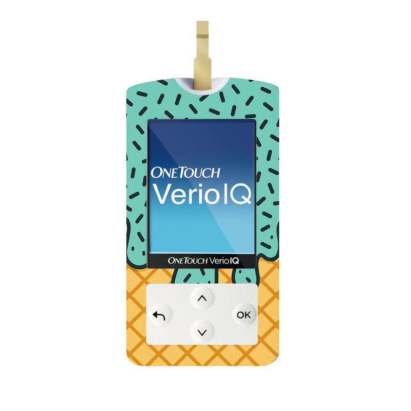 Ice Cream Social OneTouch Verio IQ Glucometer Sticker - Pump Peelz Ice Cream Social OneTouch Verio IQ Glucometer Sticker - Pump Peelz