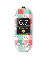 Peppermint Plaid OneTouch Verio Reflect Glucometer - Pump Peelz Peppermint Plaid OneTouch Verio Reflect Glucometer - Pump Peelz