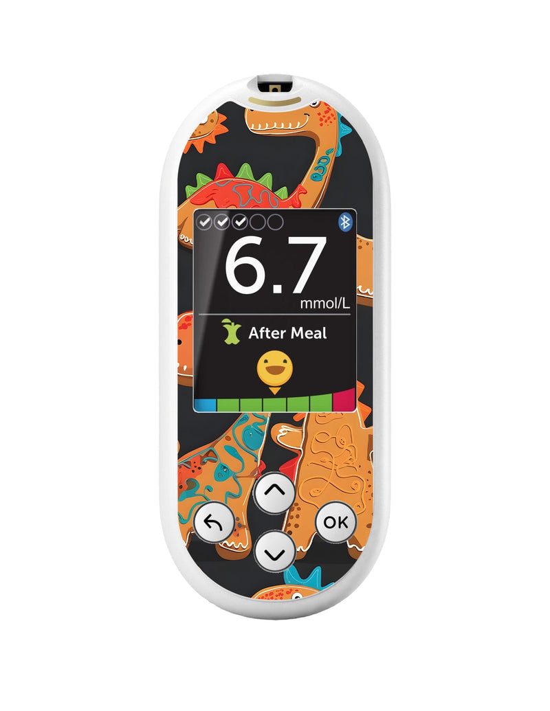 Jurassic Gingerbread OneTouch Verio Reflect Glucometer - Pump Peelz Jurassic Gingerbread OneTouch Verio Reflect Glucometer - Pump Peelz