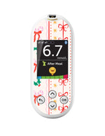 Holly Jolly Ribbon OneTouch Verio Reflect Glucometer - Pump Peelz Holly Jolly Ribbon OneTouch Verio Reflect Glucometer - Pump Peelz