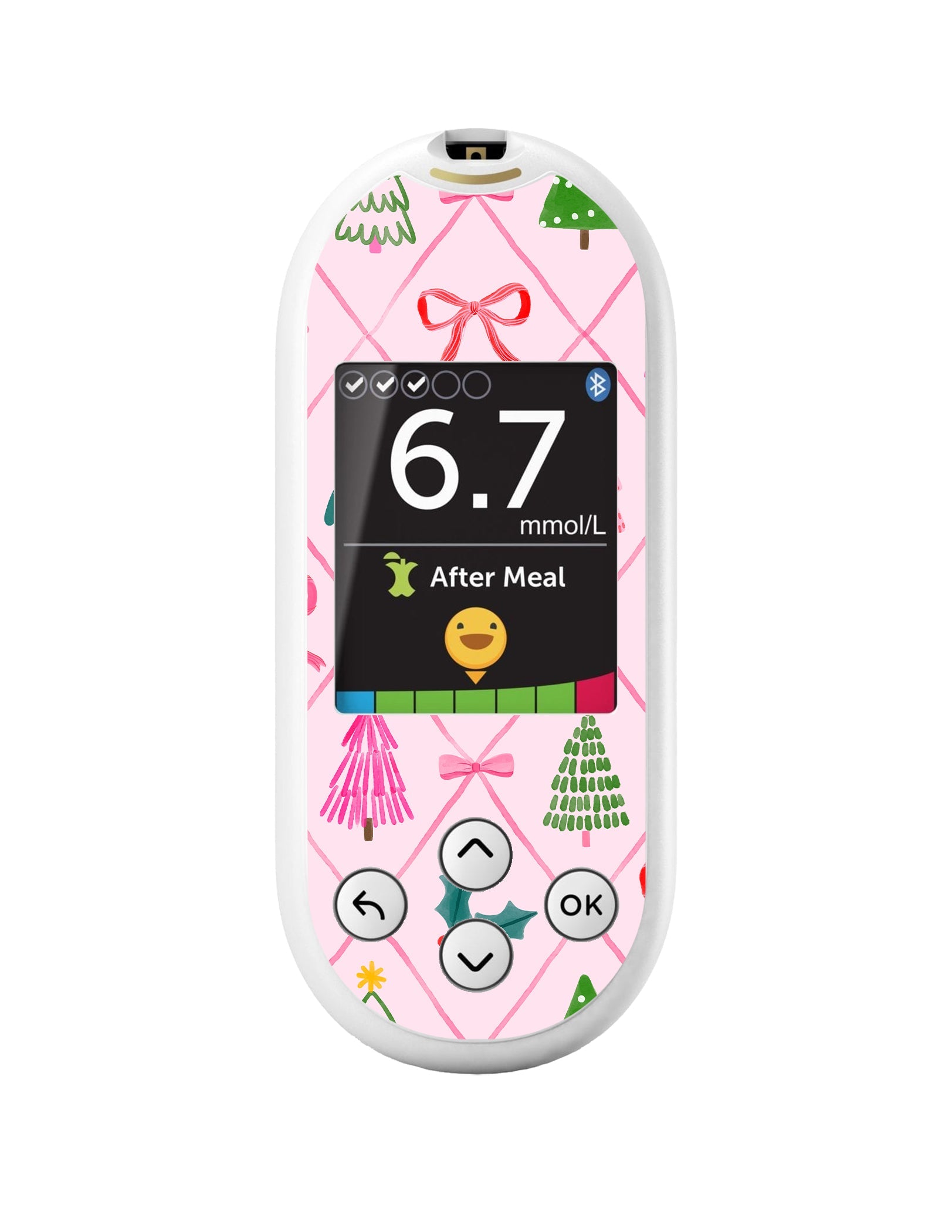 Coquette Christmas OneTouch Verio Reflect Glucometer - Pump Peelz Coquette Christmas OneTouch Verio Reflect Glucometer - Pump Peelz