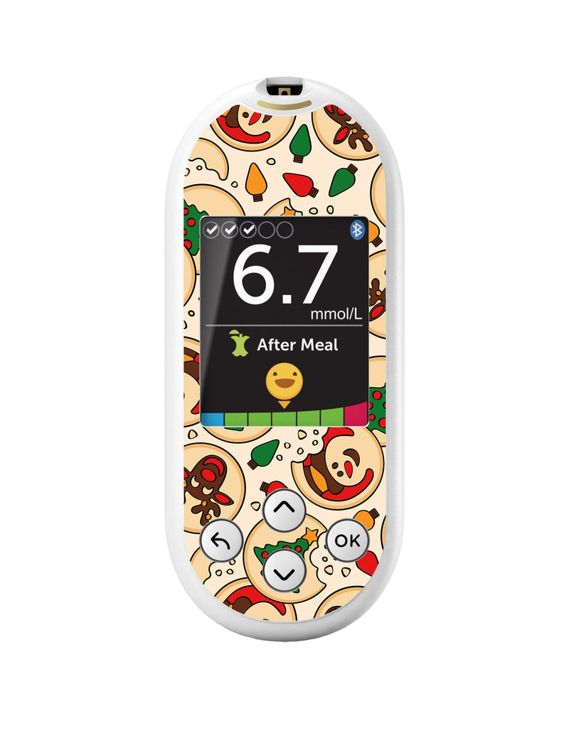 Santa's Cookies OneTouch Verio Reflect Glucometer - Pump Peelz Santa's Cookies OneTouch Verio Reflect Glucometer - Pump Peelz
