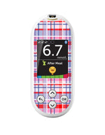 Party Plaid OneTouch Verio Reflect Glucometer - Pump Peelz Party Plaid OneTouch Verio Reflect Glucometer - Pump Peelz