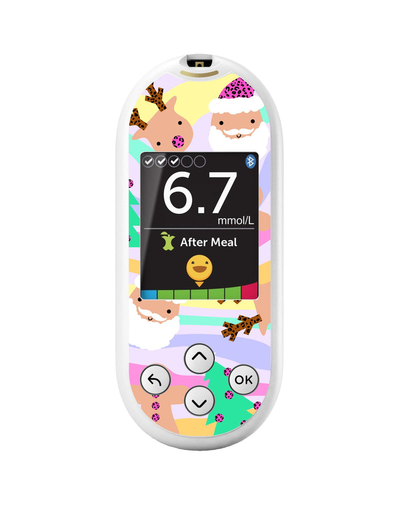 Christmas Pastel Sticker for OneTouch Verio Reflect Glucometer Christmas Pastel Sticker for OneTouch Verio Reflect Glucometer