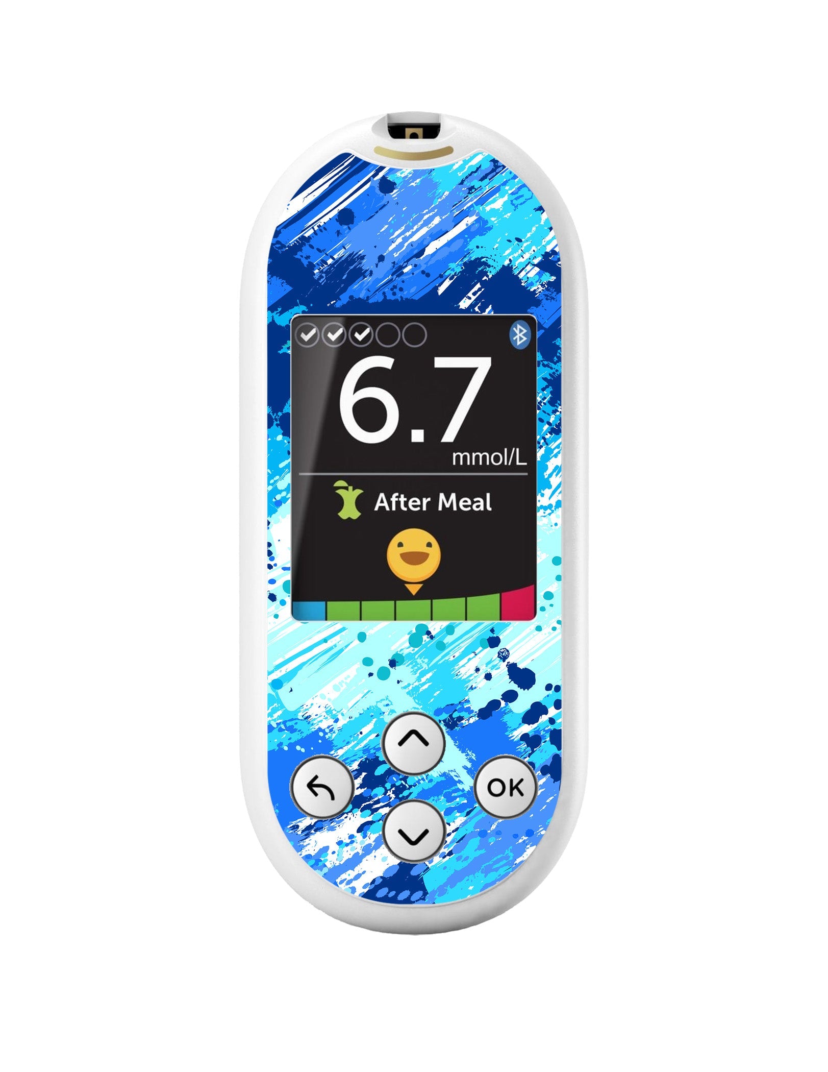 Beta Blue Sticker for OneTouch Verio Reflect Glucometer Beta Blue Sticker for OneTouch Verio Reflect Glucometer