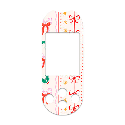 Holly Jolly Ribbon OneTouch Verio Reflect Glucometer - Pump Peelz Holly Jolly Ribbon OneTouch Verio Reflect Glucometer - Pump Peelz