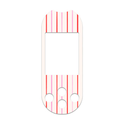 Peppermint Stripes OneTouch Verio Reflect Glucometer - Pump Peelz Peppermint Stripes OneTouch Verio Reflect Glucometer - Pump Peelz