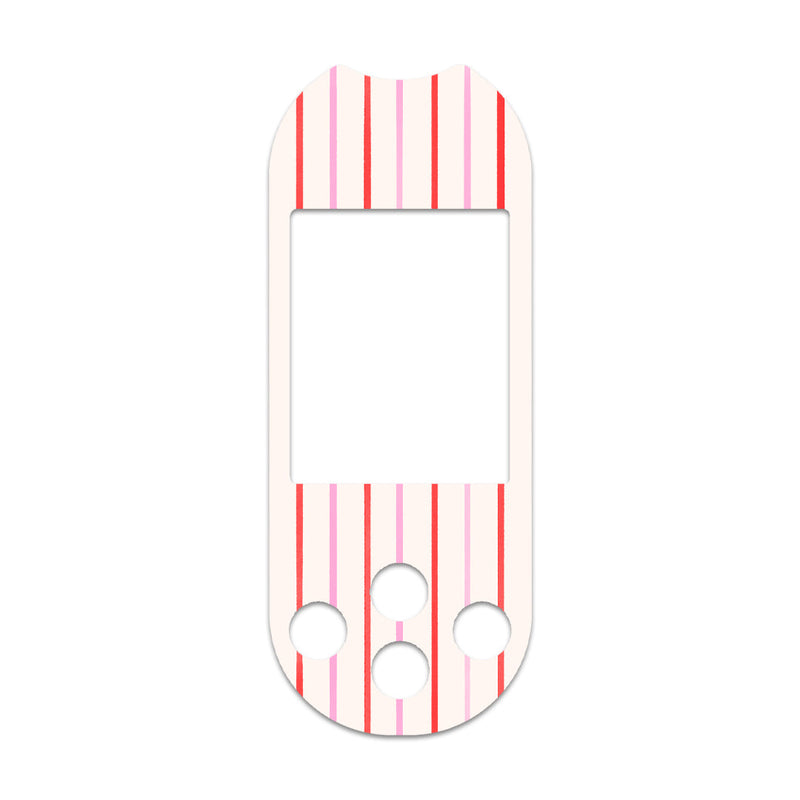 Peppermint Stripes OneTouch Verio Reflect Glucometer - Pump Peelz Peppermint Stripes OneTouch Verio Reflect Glucometer - Pump Peelz