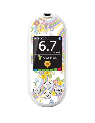 Rainbow Blooms for OneTouch Verio Reflect Glucometer Rainbow Blooms for OneTouch Verio Reflect Glucometer