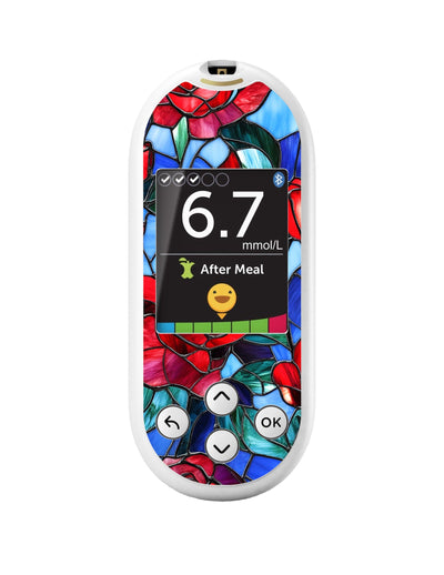 Crimson Blooms for OneTouch Verio Reflect Glucometer Crimson Blooms for OneTouch Verio Reflect Glucometer