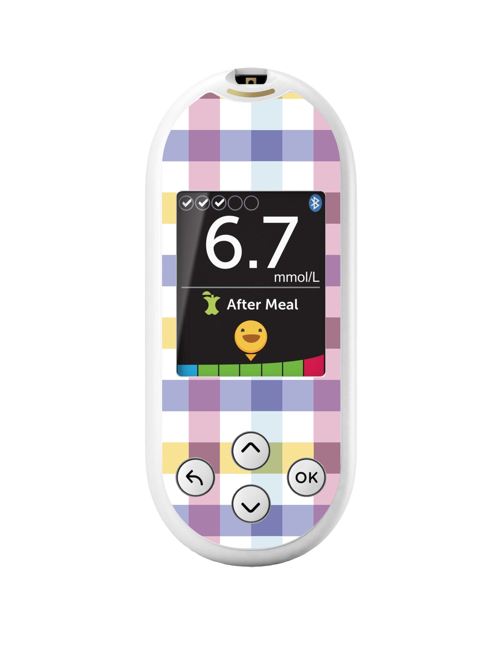 Spring Plaid for OneTouch Verio Reflect Glucometer Spring Plaid for OneTouch Verio Reflect Glucometer