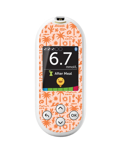 Terracotta Tides OneTouch Verio Reflect Glucometer - Pump Peelz Terracotta Tides OneTouch Verio Reflect Glucometer - Pump Peelz