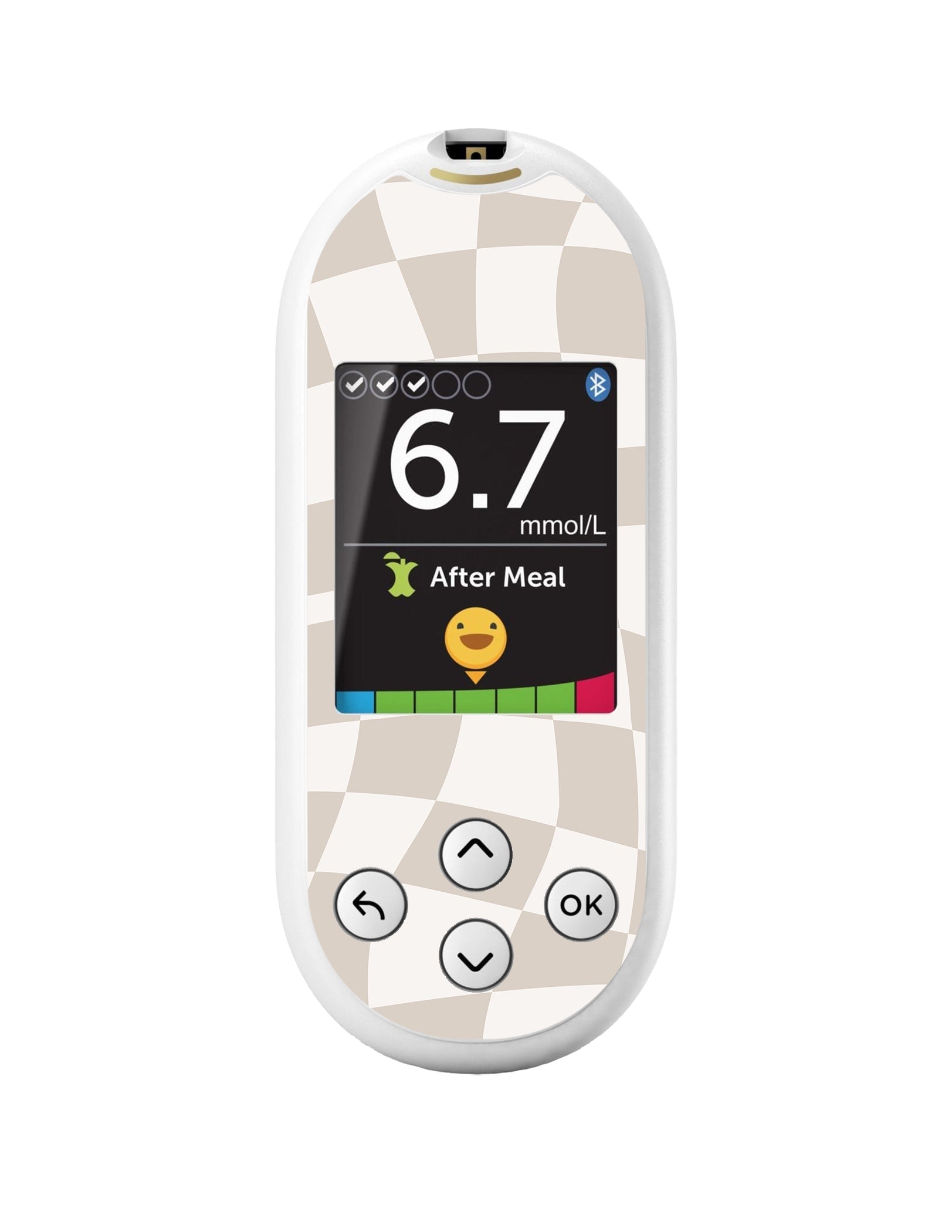 Creamy Check OneTouch Verio Reflect Glucometer - Pump Peelz Creamy Check OneTouch Verio Reflect Glucometer - Pump Peelz