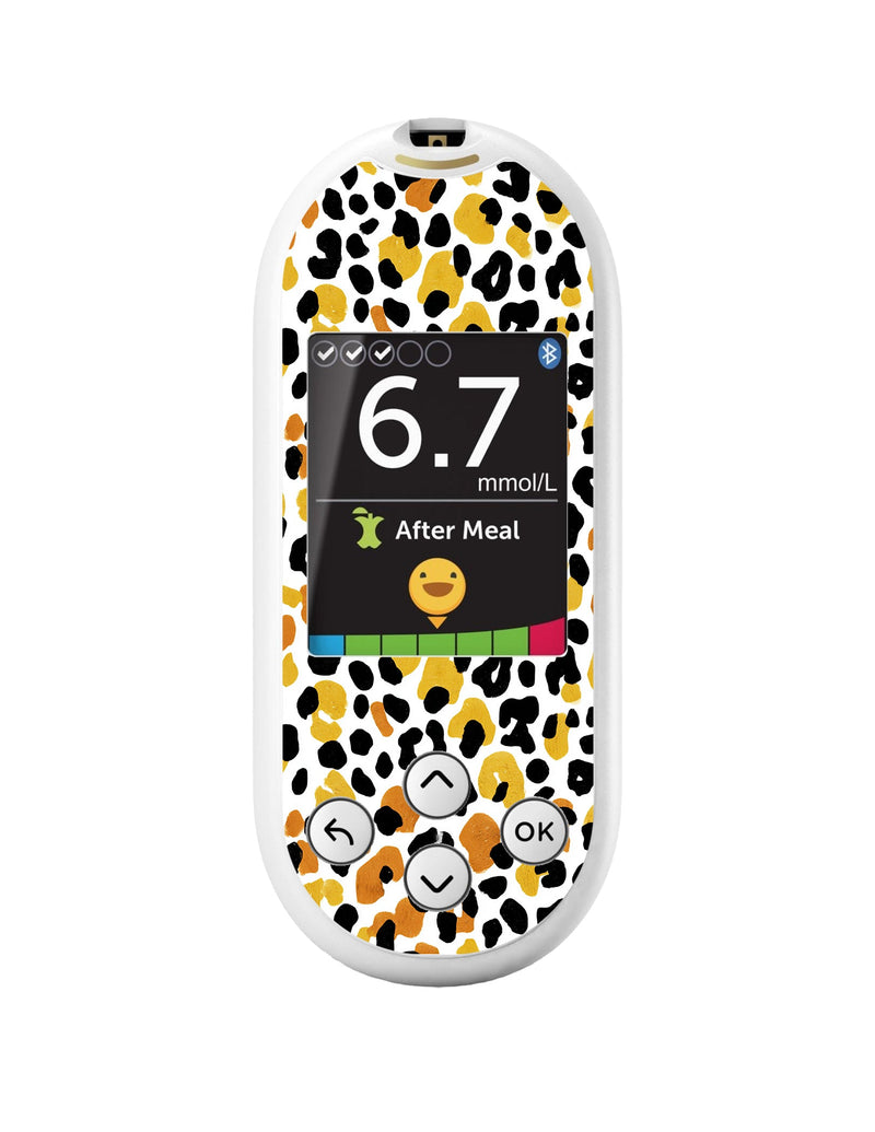 Golden Leopard OneTouch Verio Reflect Glucometer - Pump Peelz Golden Leopard OneTouch Verio Reflect Glucometer - Pump Peelz