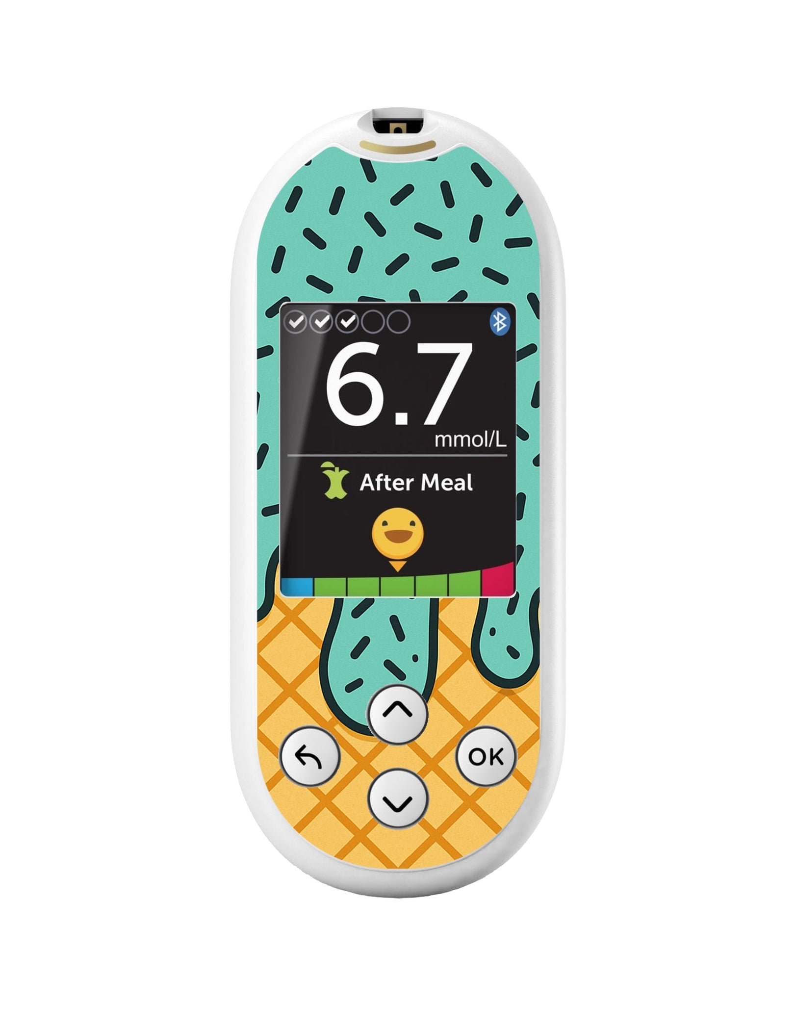 Ice Cream Social OneTouch Verio Reflect Glucometer - Pump Peelz Ice Cream Social OneTouch Verio Reflect Glucometer - Pump Peelz
