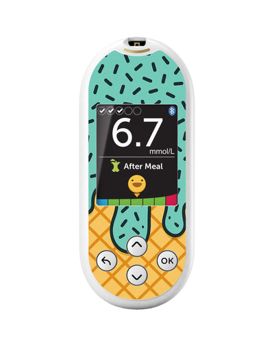 Ice Cream Social OneTouch Verio Reflect Glucometer - Pump Peelz Ice Cream Social OneTouch Verio Reflect Glucometer - Pump Peelz
