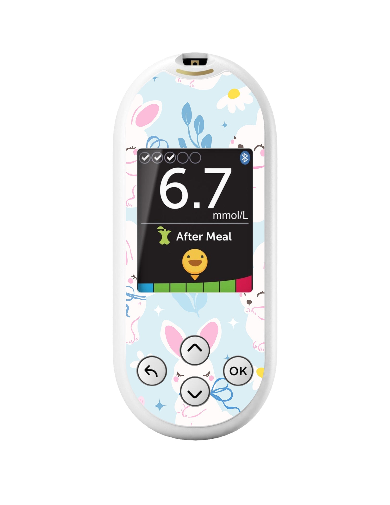 Sweet Bunnies OneTouch Verio Reflect Glucometer - Pump Peelz Sweet Bunnies OneTouch Verio Reflect Glucometer - Pump Peelz