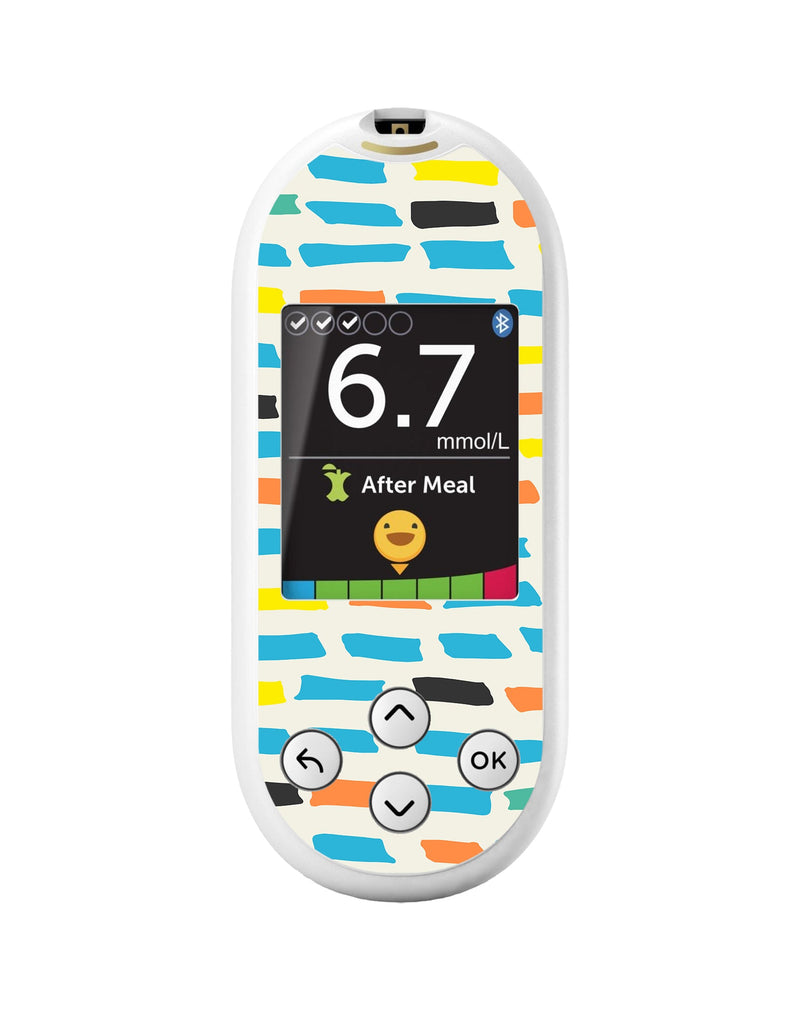 Colorful Sticks OneTouch Verio Reflect Glucometer - Pump Peelz Colorful Sticks OneTouch Verio Reflect Glucometer - Pump Peelz