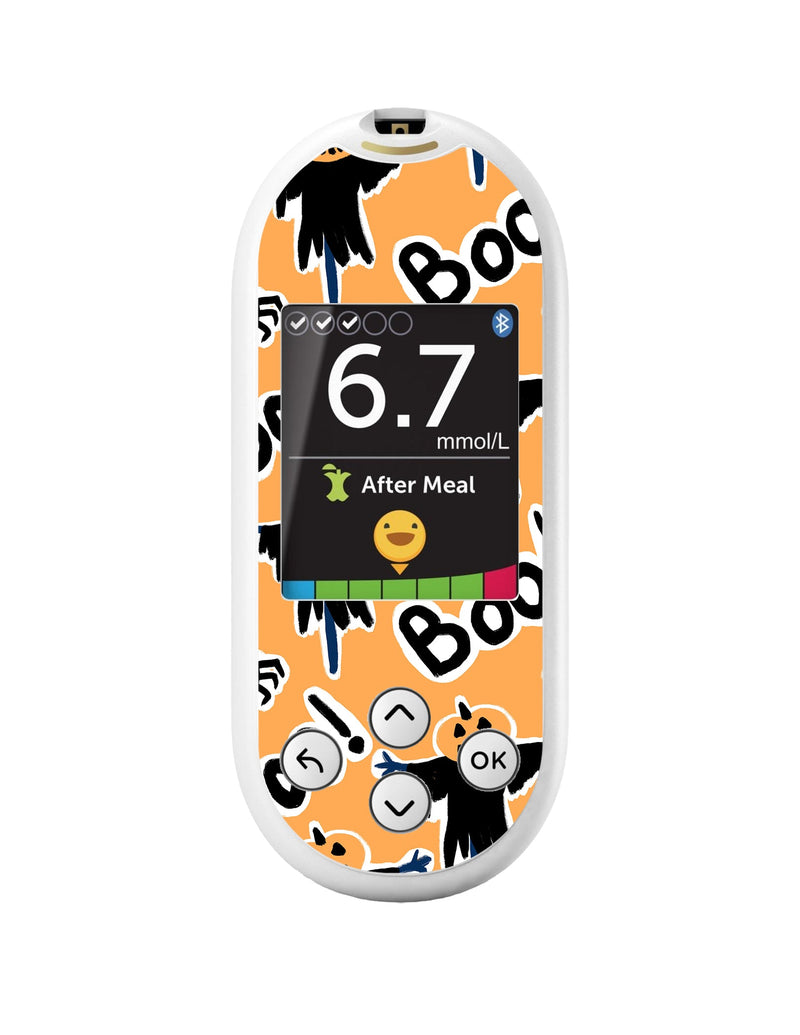 Pumpkin Boo OneTouch Verio Reflect Glucometer - Pump Peelz Pumpkin Boo OneTouch Verio Reflect Glucometer - Pump Peelz