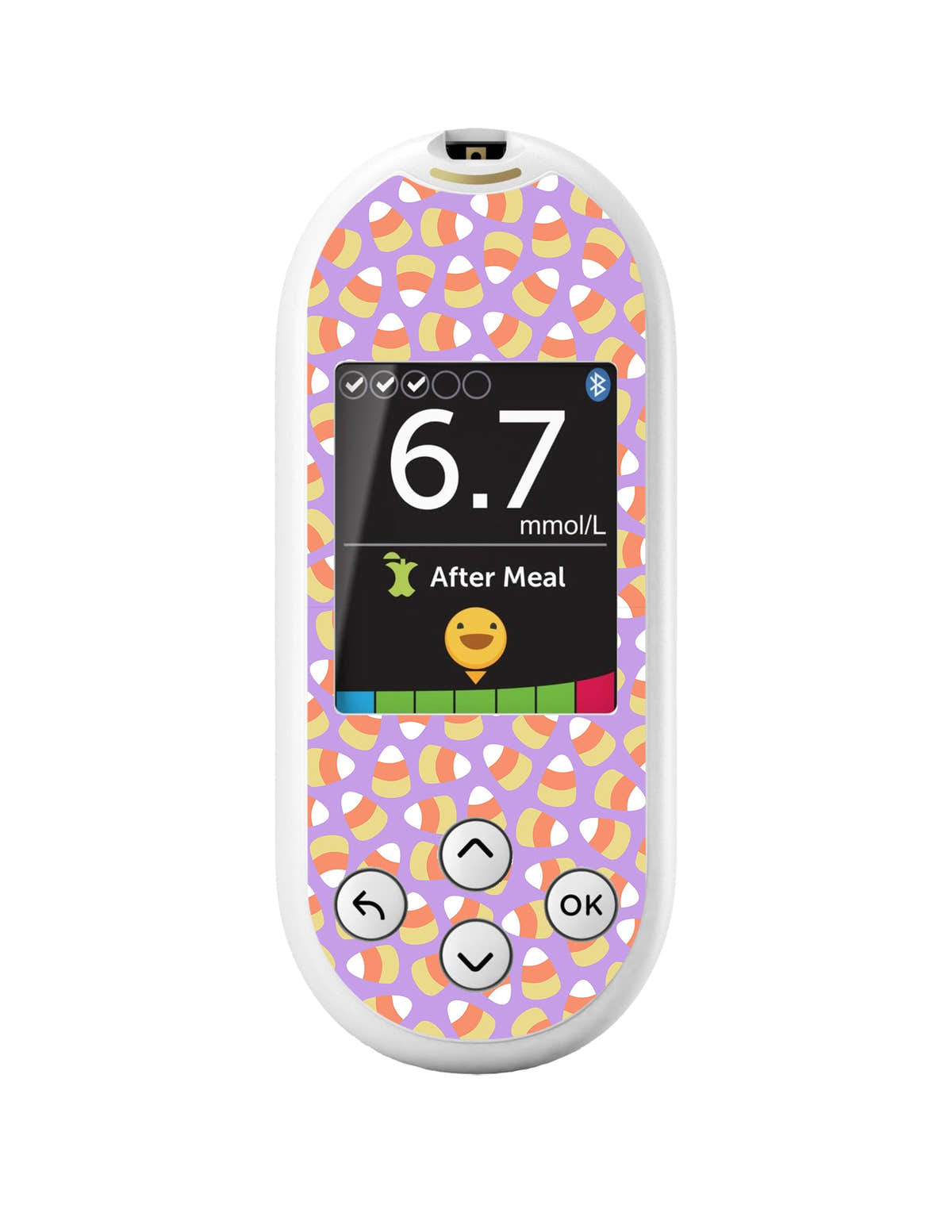 Candy Corn OneTouch Verio Reflect Glucometer - Pump Peelz Candy Corn OneTouch Verio Reflect Glucometer - Pump Peelz
