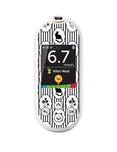 Midnight Cat OneTouch Verio Reflect Glucometer - Pump Peelz Midnight Cat OneTouch Verio Reflect Glucometer - Pump Peelz