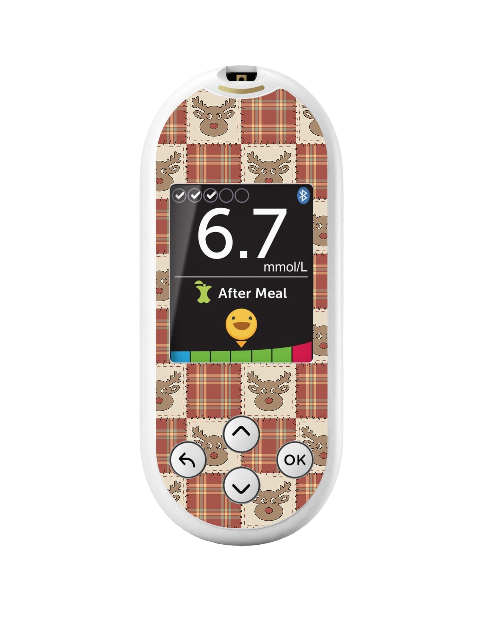 Rustic Reindeer OneTouch Verio Reflect Glucometer - Pump Peelz Rustic Reindeer OneTouch Verio Reflect Glucometer - Pump Peelz