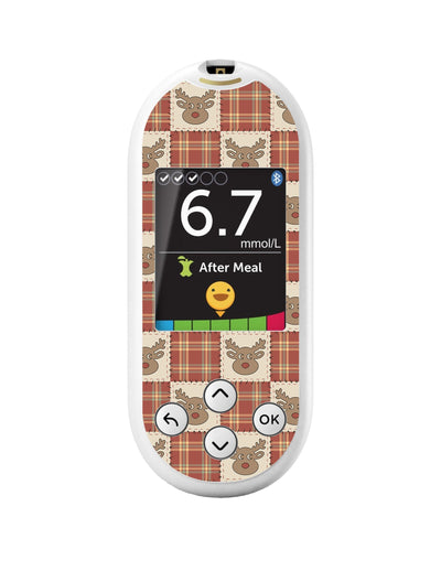 Rustic Reindeer OneTouch Verio Reflect Glucometer - Pump Peelz Rustic Reindeer OneTouch Verio Reflect Glucometer - Pump Peelz