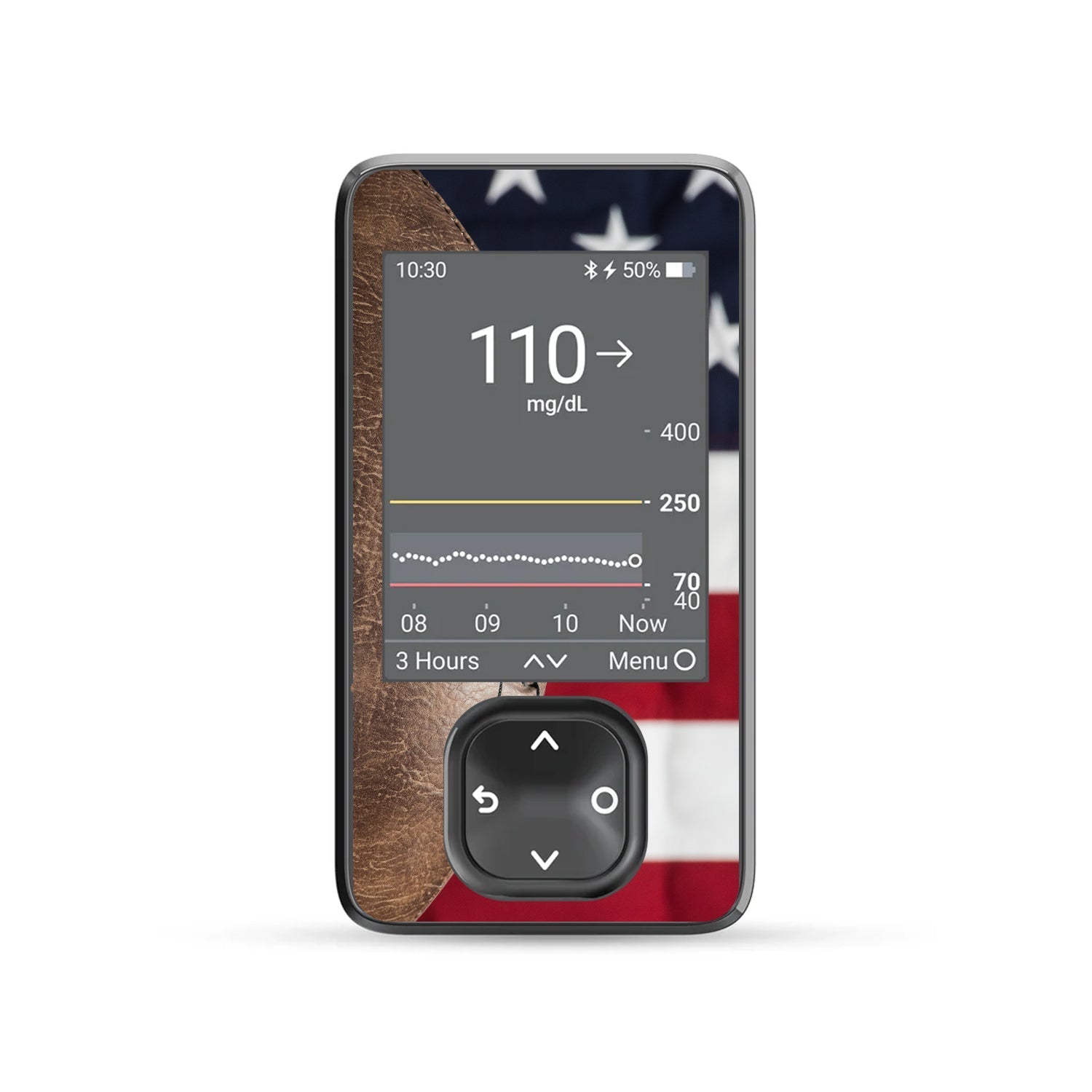 Vintage Football DEXCOM G7 and Stelo and G6 Touchscreen Receiver Sticker Vintage Football DEXCOM G7 and Stelo and G6 Touchscreen Receiver Sticker