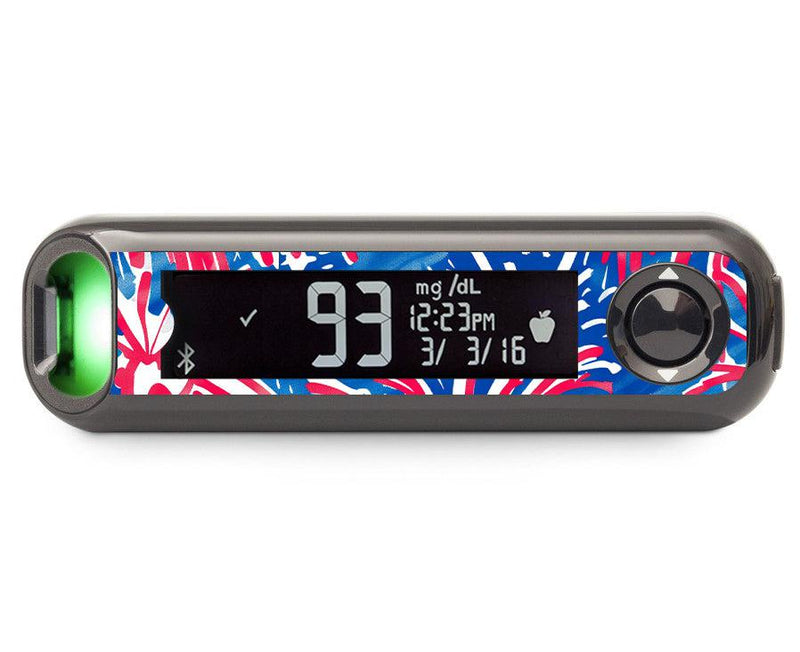Watercolor Fireworks Bayer Contour© Next One Glucometer Watercolor Fireworks Bayer Contour© Next One Glucometer