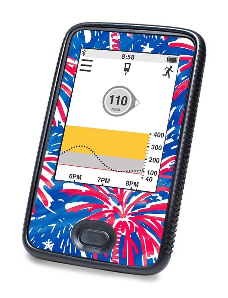 Watercolor Fireworks DEXCOM G6 Touchscreen Receiver Watercolor Fireworks DEXCOM G6 Touchscreen Receiver