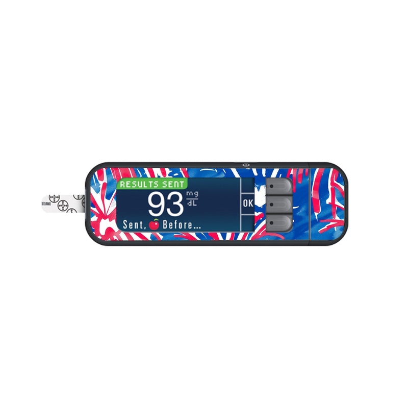 Watercolor Fireworks for Bayer Contour Next Glucometer Watercolor Fireworks for Bayer Contour Next Glucometer