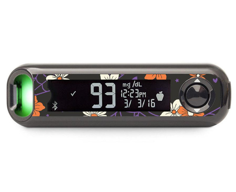 Webbed Flowers Bayer Contour© Next One Glucometer Webbed Flowers Bayer Contour© Next One Glucometer