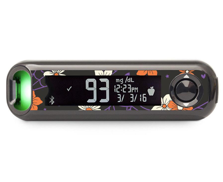 Webbed Flowers Bayer Contour© Next One Glucometer Webbed Flowers Bayer Contour© Next One Glucometer