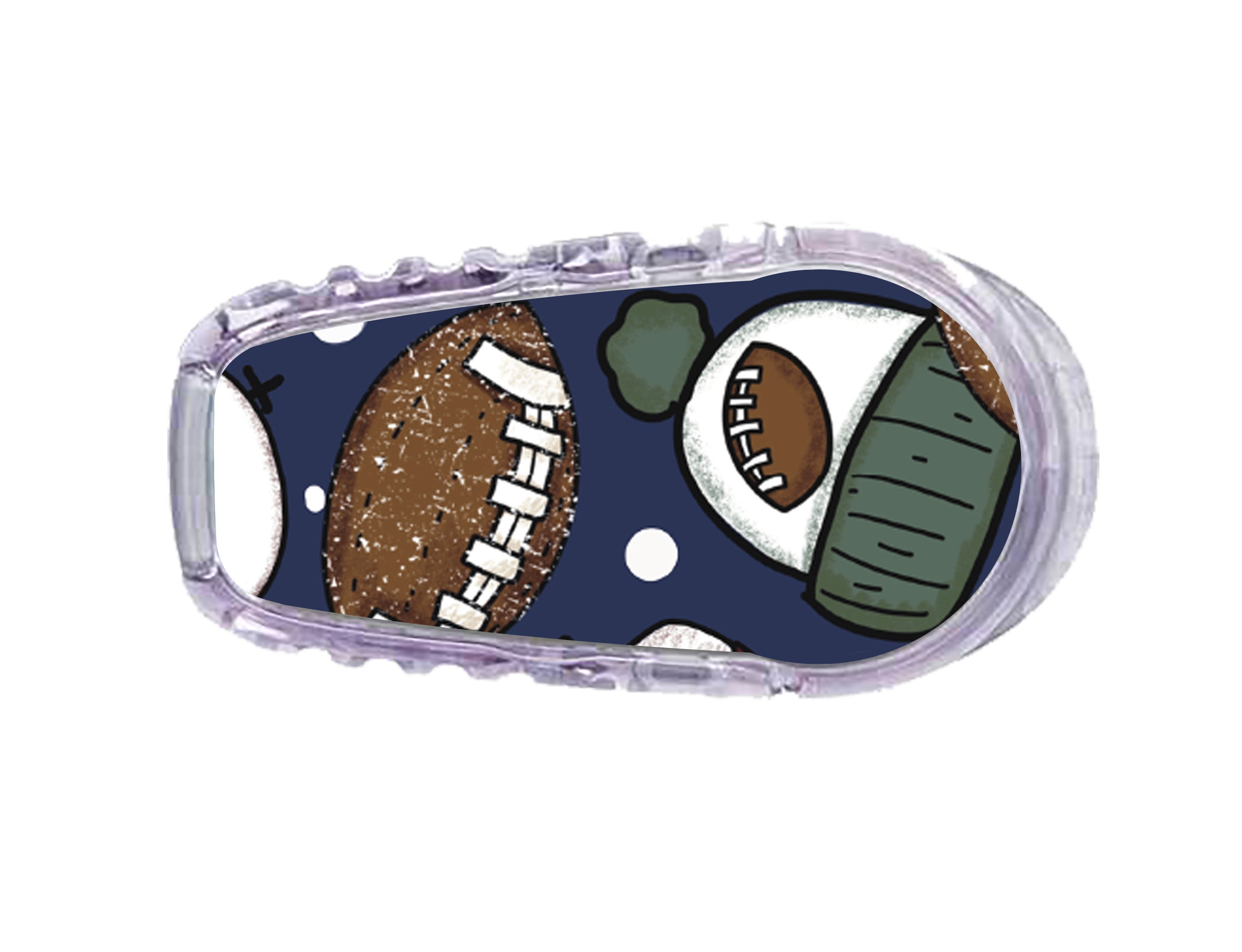 Winter Football Dexcom G6 Transmitter Sticker Winter Football Dexcom G6 Transmitter Sticker