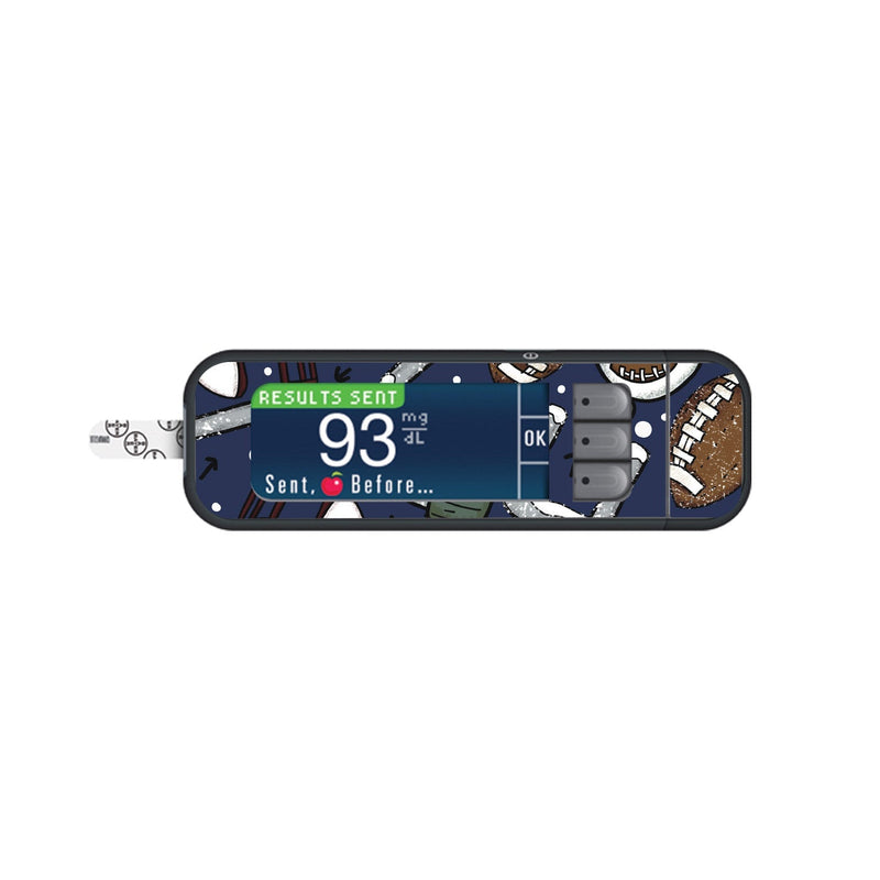 Winter Football Sticker for Bayer Contour Next Glucometer Winter Football Sticker for Bayer Contour Next Glucometer