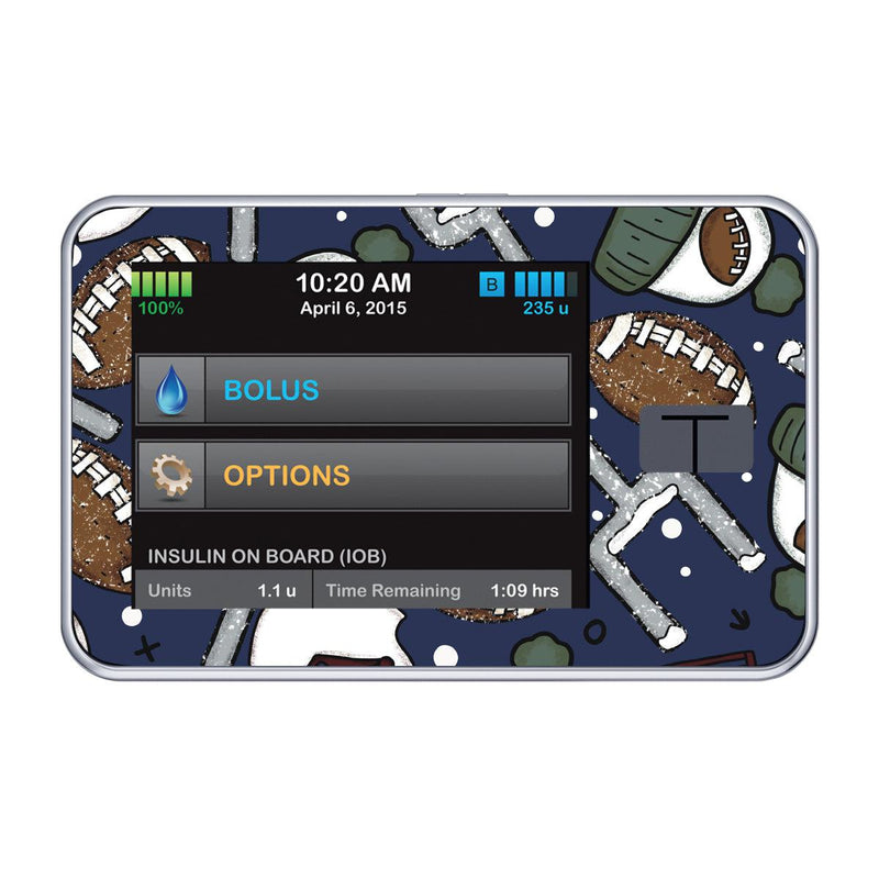 Winter Football Sticker for Tandem t:slim Winter Football Sticker for Tandem t:slim
