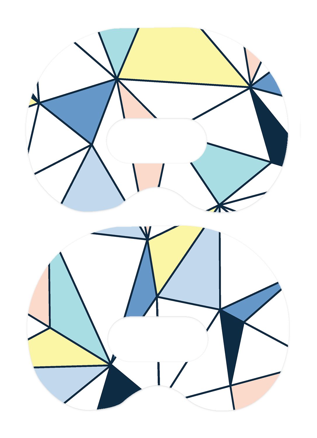 Winter Geometric Medtronic Guardian Connect Patch Tape - Pump Peelz Winter Geometric Medtronic Guardian Connect Patch Tape - Pump Peelz