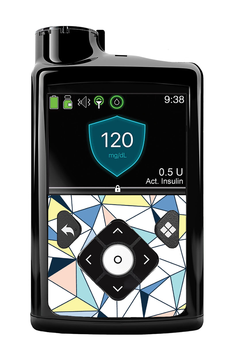 Winter Geometric Sticker for Medtronic MiniMed 770G & 780G Winter Geometric Sticker for Medtronic MiniMed 770G & 780G