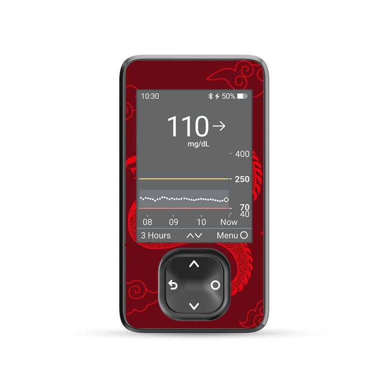 Year of the Dragon DEXCOM G7 and Stelo and G6 Touchscreen Receiver Sticker Year of the Dragon DEXCOM G7 and Stelo and G6 Touchscreen Receiver Sticker