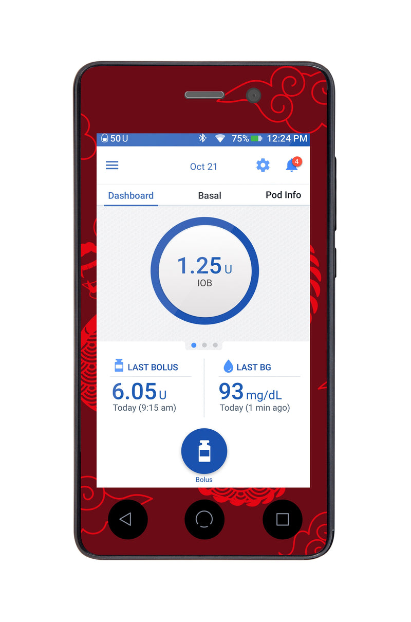 Year of the Dragon Sticker for Omnipod DASH® PDM – Pump Peelz Year of the Dragon Sticker for Omnipod DASH® PDM – Pump Peelz