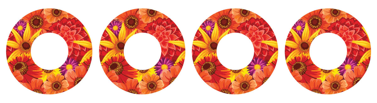 Zinnia Harvest Patch Tape Designed for the FreeStyle Libre 2 Zinnia Harvest Patch Tape Designed for the FreeStyle Libre 2