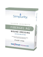 Safe N Simple Simpurity Silver Alginate Fibergel AG Wound Dressing (100 Count) Safe N Simple Simpurity Silver Alginate Fibergel AG Wound Dressing (100 Count)