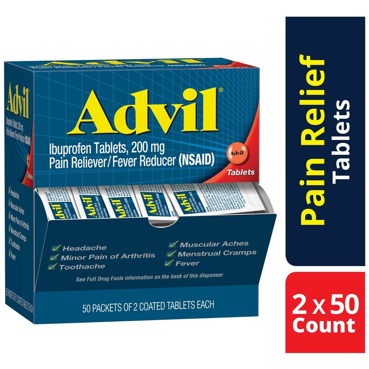 Advil Ibuprofen Pain Relief Tablet - 770833_BX - 1 Advil Ibuprofen Pain Relief Tablet - 770833_BX - 2